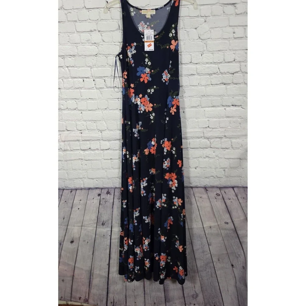 Michael Michael Kors Floral-Print Slip Dress, Size Medium - Picture 2 of 10